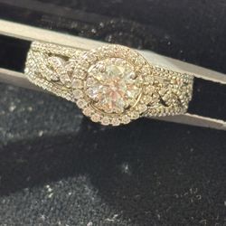 14k White Gold Diamond engagement Ring