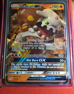 Heatran GX 25/236 Unified Minds Holo Foil Full Art Ultra Rare Pokemon Card