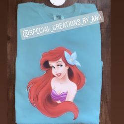 Custom Ariel Mermaid and Prince Eric T-shirts 😊