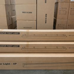Commercial LED Vapor Tight Shop Lights – Waterproof Garage/Warehouse Fixtures (2 or 4 Pack)