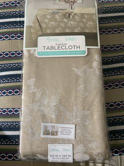 Spring Jubilee Damask 60-Inch x 144-Inch Oblong Tablecloth