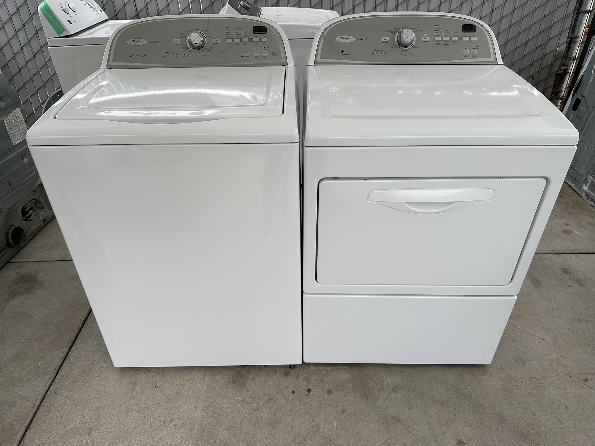 Whirlpool Washer&Dryer $445 With Warranty