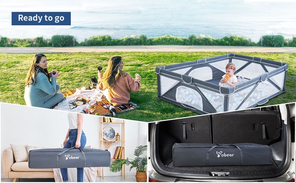 Portable Travel Play Yard (59"×59"x27”) for Sale in Lakewood, CO OfferUp