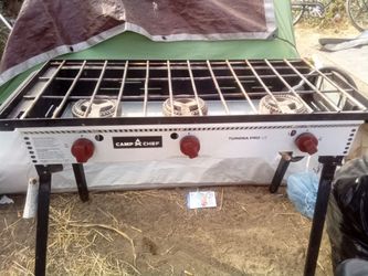 Camp chef 3 burner stove