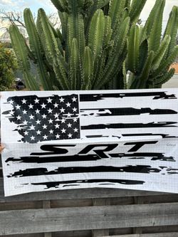 US Flag With SRT
