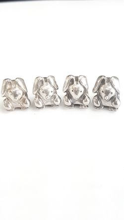 925 ALE Silver Authentic Pandora Bunny Rabbit Charms $24.99 each