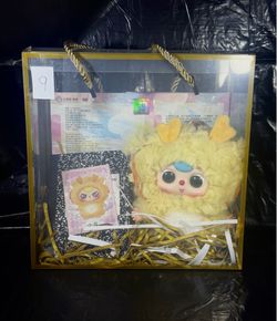 Baby Three De Lovely Plush Yellow Giraffe Pendant