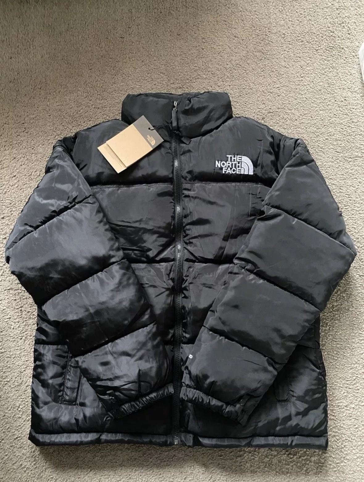 North Face Black Retro 700 keep warm Down Puffer Jacket Coat BRAND NEW Large