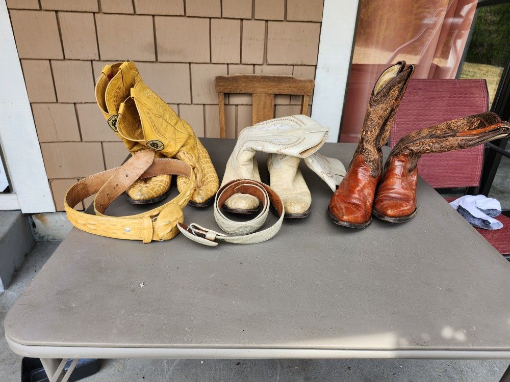 Cowboy Boots And Belts