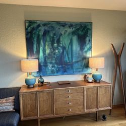 Mid Century Original Painting Lee Reynolds HUGE