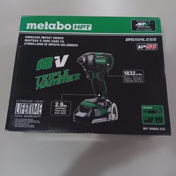 Metabo HPT 18-Volt 1/4-in Brushless Cordless Impact Driver (2-Batteries) Included Charger Included And Hard Case Included