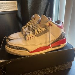 Fire Red Jordan 3’s  Size 11
