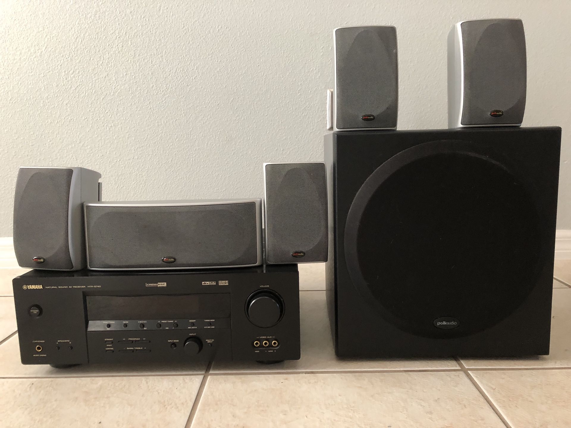 Audio Polk and Yamaha receiver