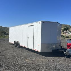 ENCLOSED TRAILERS,24’ X 8’, TITLE IN HAND 