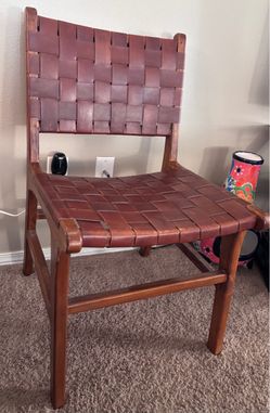 Safavieh Taika Woven Leather Dining Chair