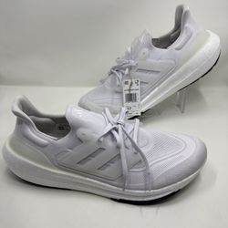 NEW Mens Size 17 Adidas Ultraboost Light Triple White Running Shoes GY9350