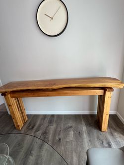 Live edge console