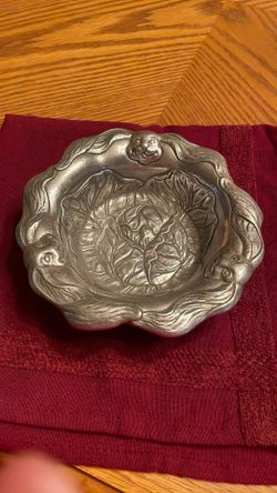 Vintage 1993 Arthur Court Bunnies Design Bowl