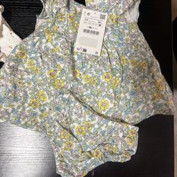 3-6 Month Baby Girl Zara Outfits + Additional 
