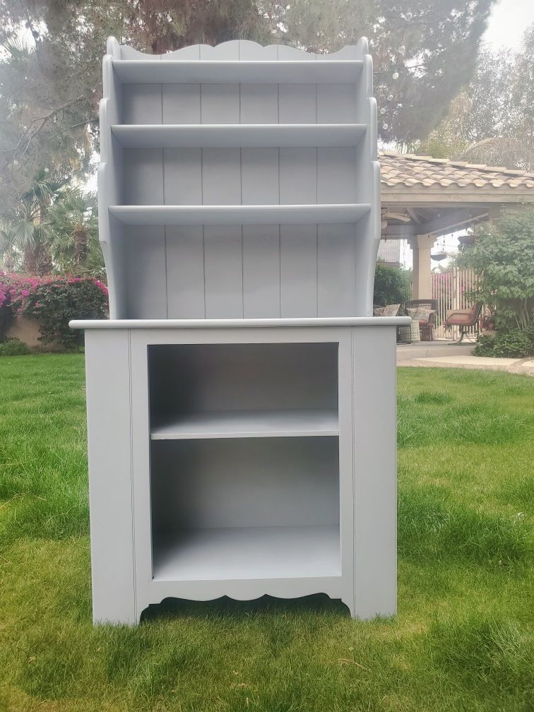 Cute shelving, entry table, kitchen china cabinet, display, bathroom storage space