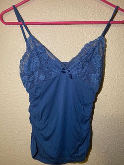blue lace shirt