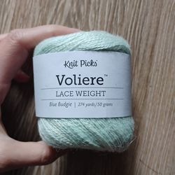 Knit Picks Voliere yarn - Blue Budgie