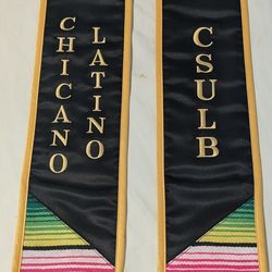 Latino chicano graduation sash stole CSULB