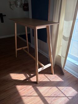 Solid Wood Bar-Height Table / Console – $175