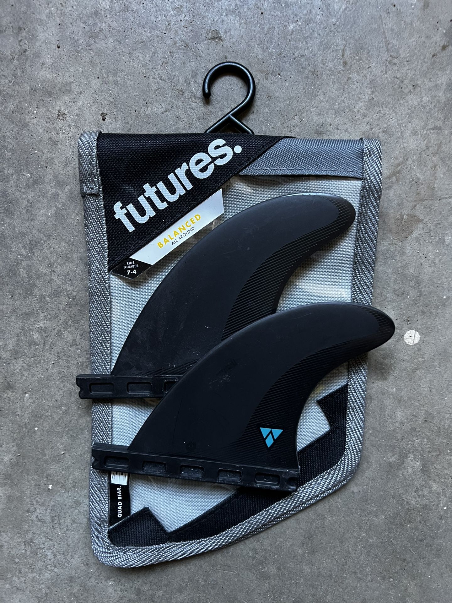 Futures Alpha Quad Rears 3.75 surfboard fins