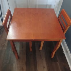 Wooden Children's Table and chair set