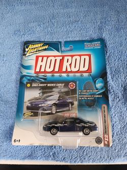 2003 CHEVY MONTE CARLO PACE CAR    2004 JOHNNY LIGHTNING HOT ROD MAGAZINE  1/64