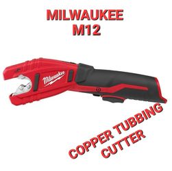 Milwaukee M12 12V Cordless Copper Tubing Cutter (NEW)