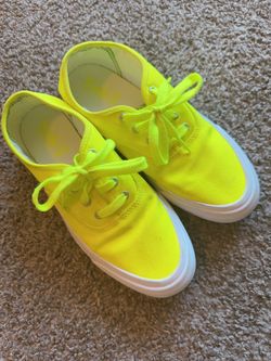 KEDS Canvas Sneakers, Fluorescent Yellow