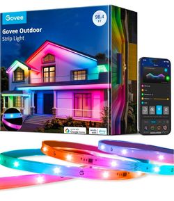 NEW Govee 98.4ft Outdoor RGBIC LED Strip Lights – Waterproof WiFi Alexa Smart