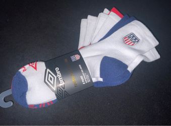 FIFA World Cup USA Team Socks 6 Pairs Performance Mid Crews Mens Shoe Size 6-12 Tournament New with tags