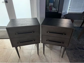 Tall Nightstands Set of 2