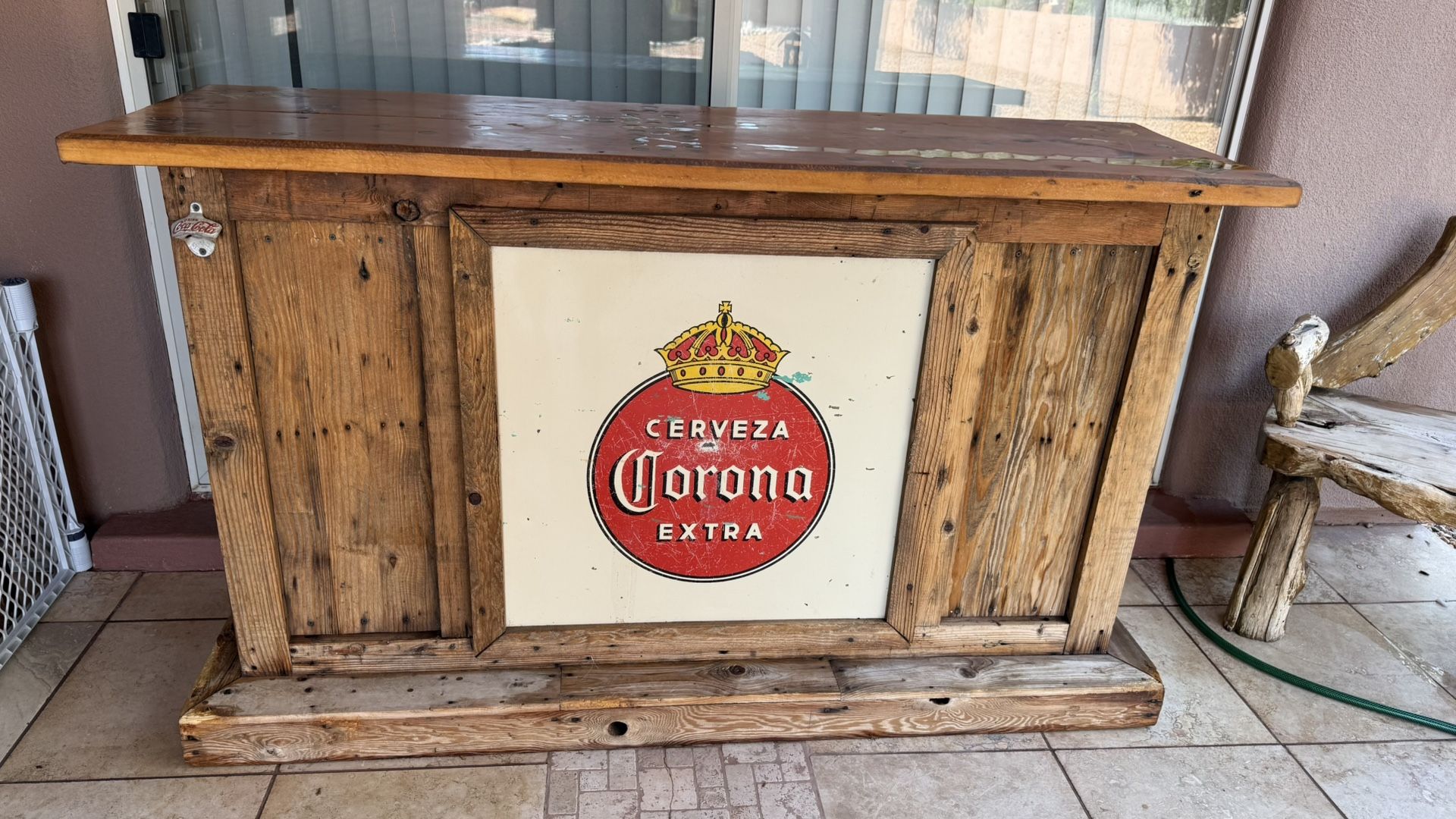 Corona Beer Bar w/REAL Mexican Olympic Silver Coins etc