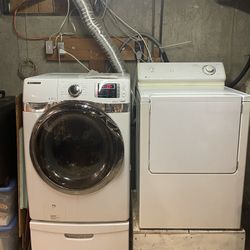 Samsung Washer, Maytag Electric Dryer