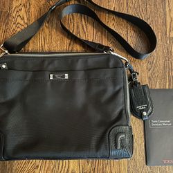 TUMI nylon +leather accents Laptop Bag