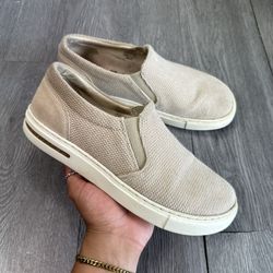 Birkenstock Oswego Womens Size 8 EU 39 Narrow Slip on Shoes Sneakers Tan Beige