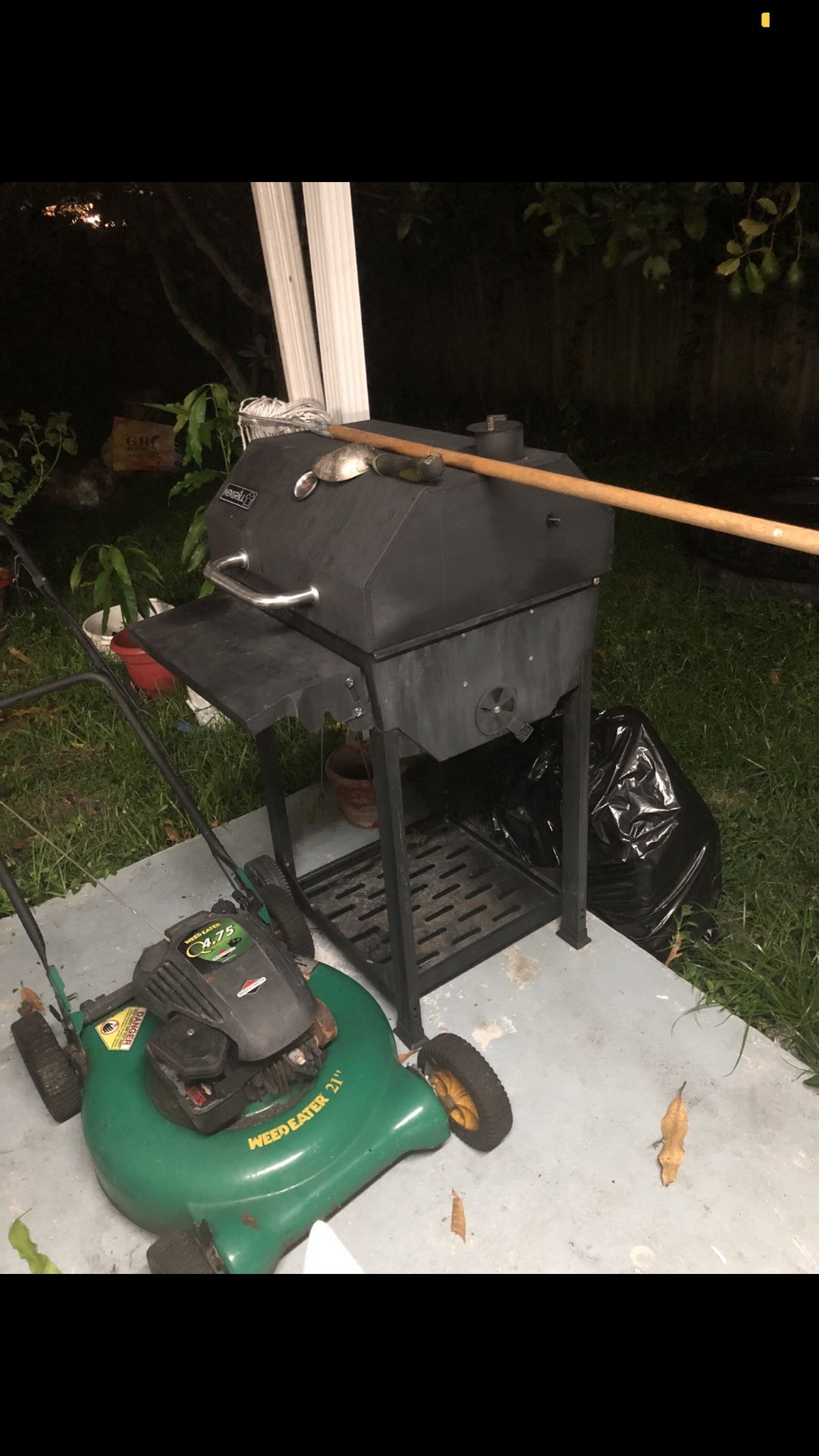 BBQ and Lawn Mower