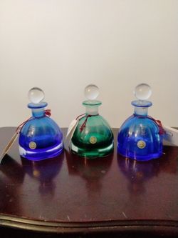 Authentic Italian perfume bottles with tags and labels new