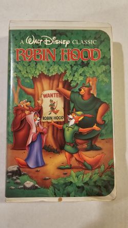 VHS Disney Robin Hood  Classics Black Diamond