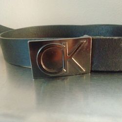 CALVIN KLEIN Black leather Belt
