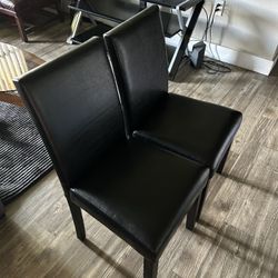 2 Cushioned Dining Chairs
