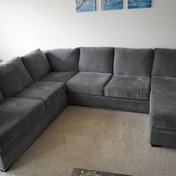 New Condition Sofa With Queen Sleeper