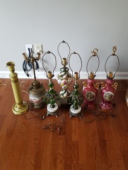 Antique vintage lamps