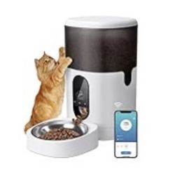 Automatic Pet Feeder with App Control, Wi-Fi Enabled 4L Auto