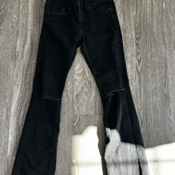 Flare black jeans
