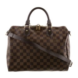 Authentic Louis Vuitton Speedy Bandouliere 30 in Damier Ebene